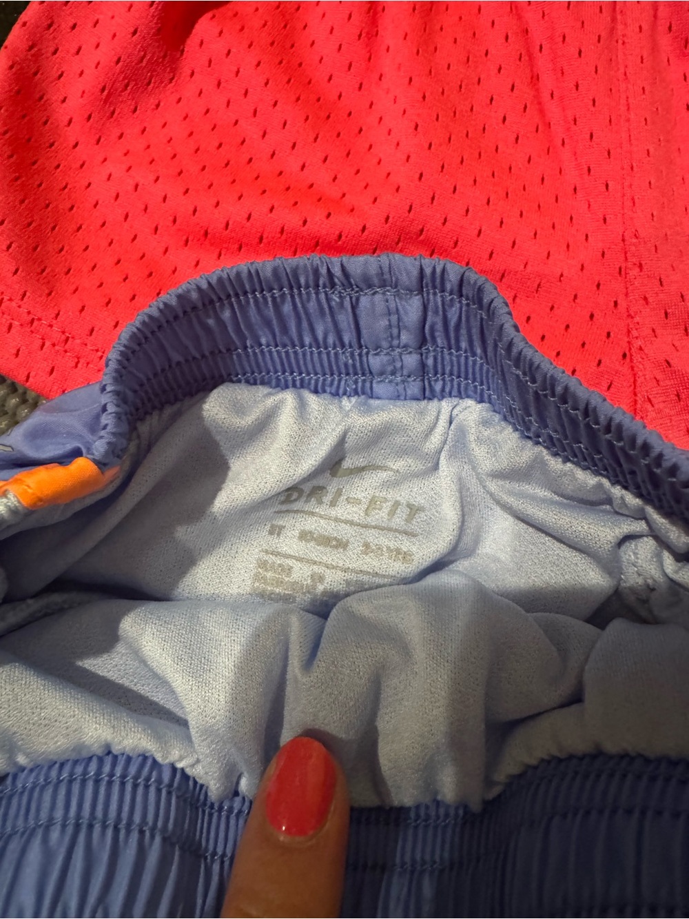 Nike Girls' Pink & Blue Athletic Shorts Set - Picture 2 of 3